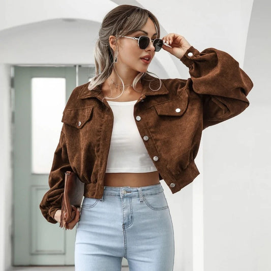 Chaqueta corta de pana