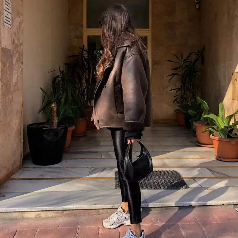 Chaqueta de piel sintética Mireia